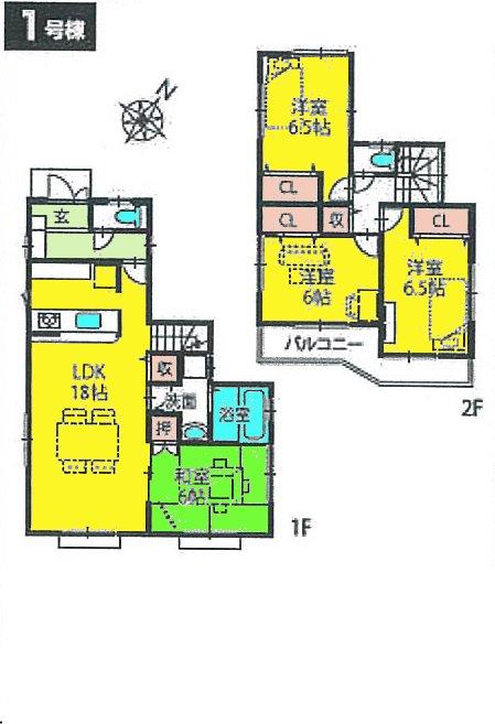 Floor plan. (1), Price 32,800,000 yen, 4LDK, Land area 144.4 sq m , Building area 99.37 sq m