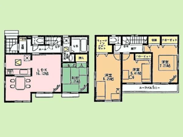 Floor plan. 22,900,000 yen, 4LDK, Land area 112.08 sq m , Building area 99.36 sq m