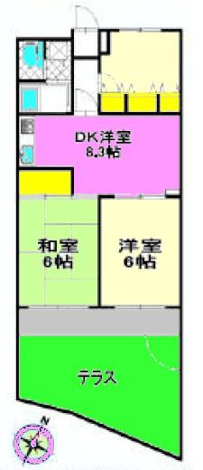 Floor plan. 2LDK+S, Price 11.8 million yen, Occupied area 53.35 sq m , Balcony area 5.5 sq m