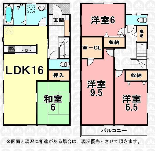 Floor plan. (5 Building), Price 27,800,000 yen, 4LDK, Land area 140.42 sq m , Building area 105.98 sq m