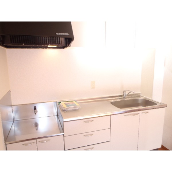 Kitchen. Gas stove installation type