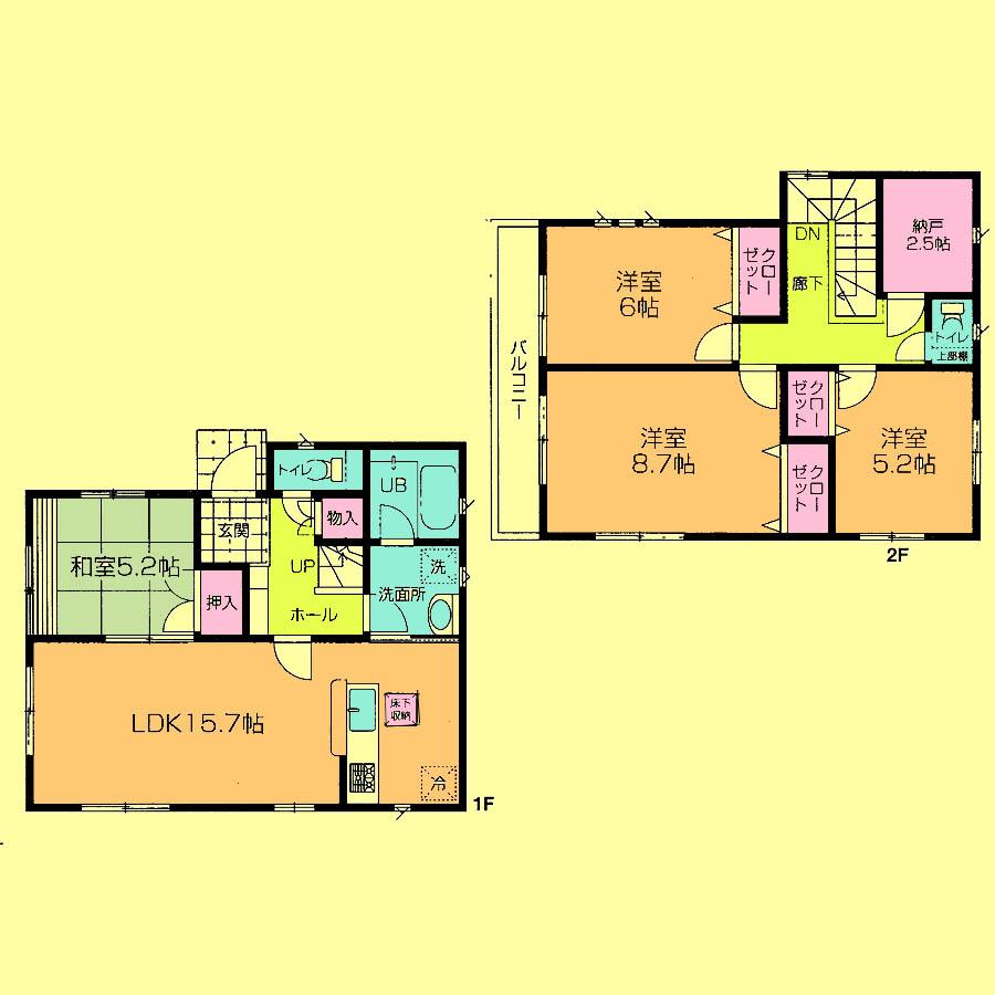 Floor plan. 26,800,000 yen, 4LDK, Land area 134.5 sq m , Building area 101.24 sq m located view in addition to this, It will be provided by the hope of design books, such as layout. 