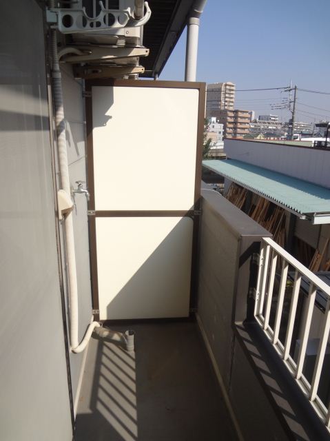 Balcony. This washing machine Storage