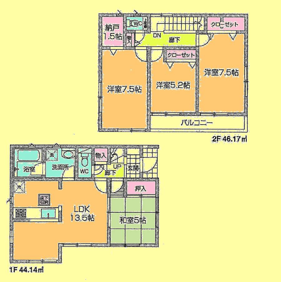 Floor plan. 22,800,000 yen, 4LDK + S (storeroom), Land area 93.14 sq m , Building area 90.31 sq m located view in addition to this, It will be provided by the hope of design books, such as layout. 