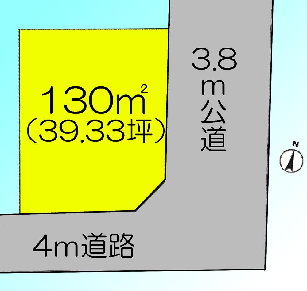 Compartment figure. Land price 18,800,000 yen, Land area 130 sq m