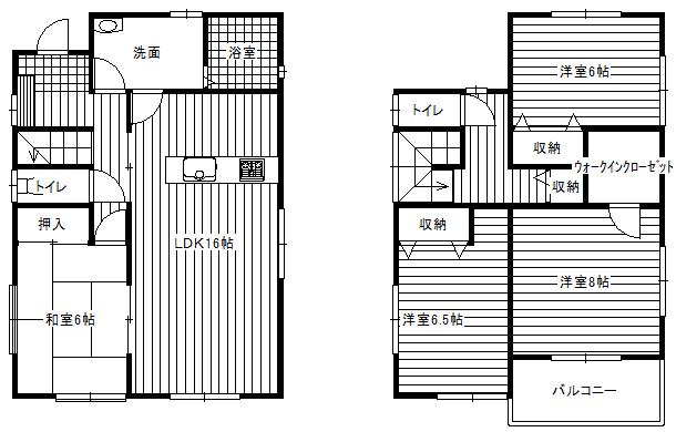 Floor plan. (Building 2), Price 28.8 million yen, 4LDK, Land area 152.56 sq m , Building area 105.99 sq m