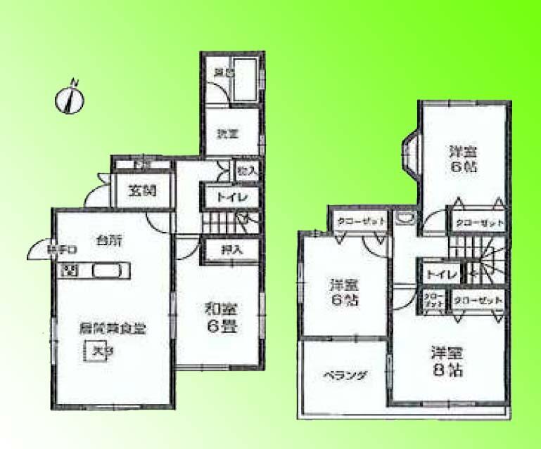 Floor plan. 21,800,000 yen, 4LDK, Land area 120.5 sq m , Building area 101.2 sq m floor plan