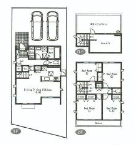 Floor plan. 37,800,000 yen, 4LDK, Land area 137.6 sq m , Building area 137.13 sq m floor plan
