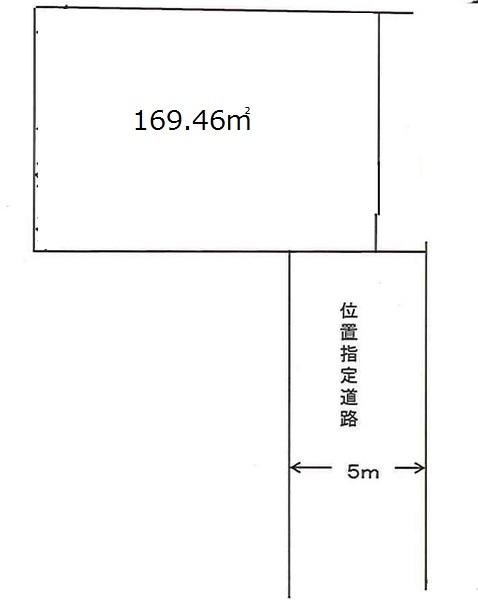 Compartment figure. Land price 22.5 million yen, Land area 169.46 sq m