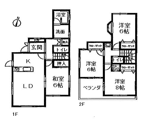 Floor plan. 21,800,000 yen, 4LDK, Land area 120.5 sq m , Building area 101.02 sq m