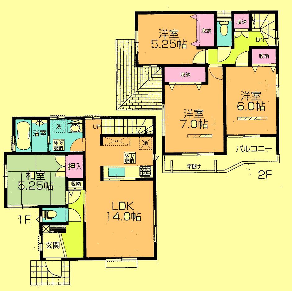Floor plan. 24.5 million yen, 4LDK, Land area 125 sq m , Building area 94.81 sq m located view in addition to this, It will be provided by the hope of design books, such as layout. 