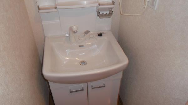 Wash basin, toilet. Vanity new Shower