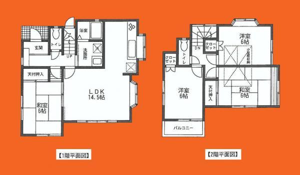 Floor plan. 17.8 million yen, 4LDK, Land area 100.71 sq m , Building area 90.25 sq m