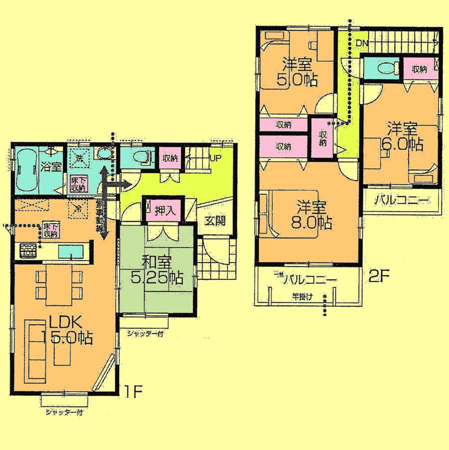 Floor plan. 26,900,000 yen, 4LDK, Land area 108.29 sq m , Building area 96.67 sq m located view in addition to this, It will be provided by the hope of design books, such as layout. 