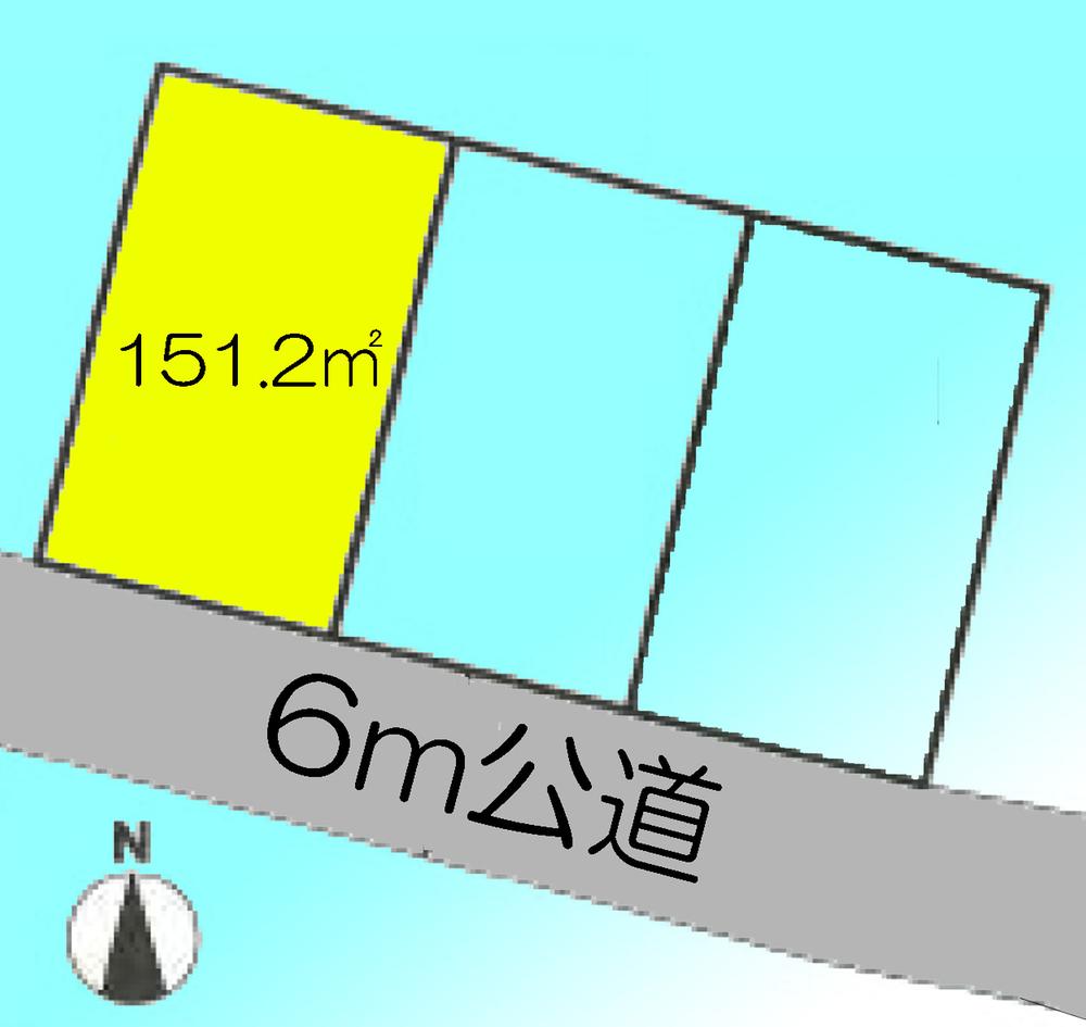 Compartment figure. Land price 27,360,000 yen, Land area 151.2 sq m