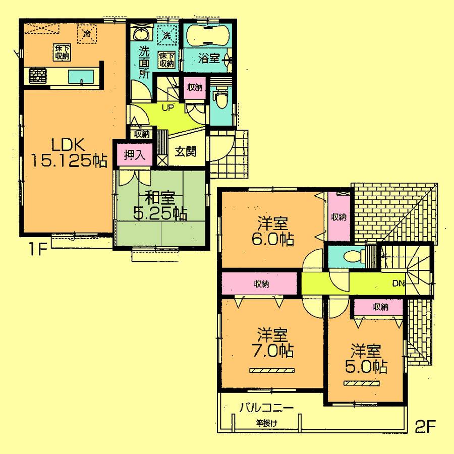 Floor plan. 24,900,000 yen, 4LDK, Land area 125 sq m , Building area 94.19 sq m located view in addition to this, It will be provided by the hope of design books, such as layout. 