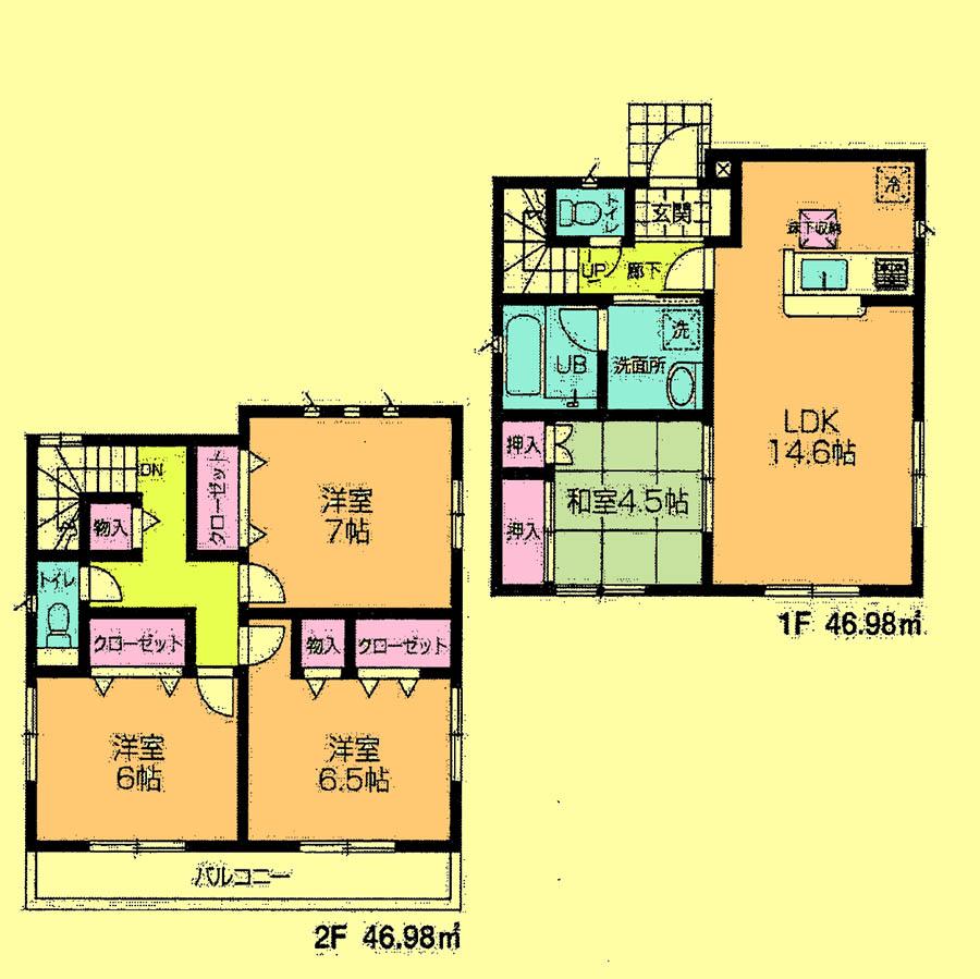 Floor plan. 26,800,000 yen, 4LDK, Land area 150.07 sq m , Building area 93.96 sq m located view in addition to this, It will be provided by the hope of design books, such as layout. 