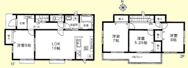 Floor plan. 28.8 million yen, 4LDK, Land area 230.09 sq m , Building area 97.71 sq m