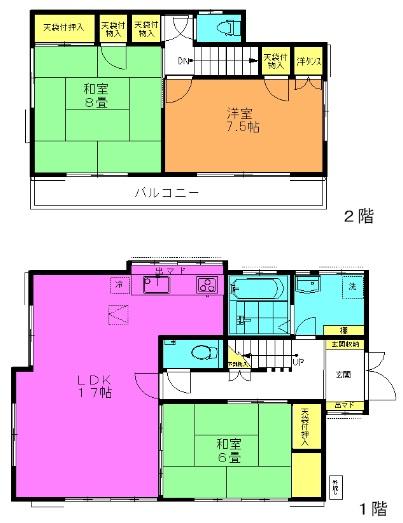 Floor plan. 15.8 million yen, 3LDK, Land area 139.85 sq m , Building area 93.42 sq m Japanese-style room + DK → LDK, bathroom ・ Washroom ・ Toilet repositioning