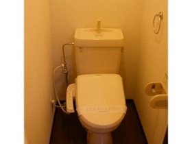 Toilet. It is with warm water washing toilet seat