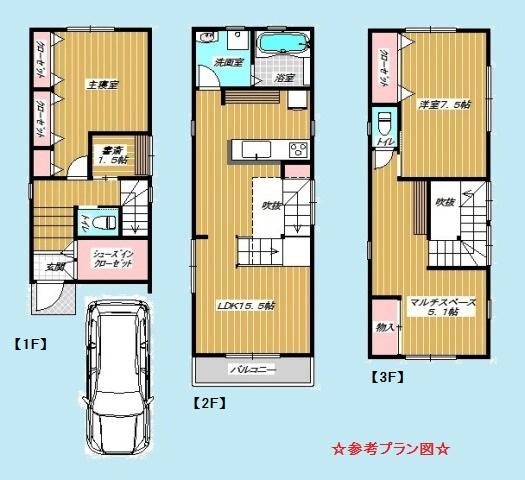Building plan example (floor plan). Building plan example  Building area 93.58 sq m