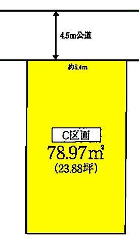 Compartment figure. Land price 17,900,000 yen, Land area 78.97 sq m