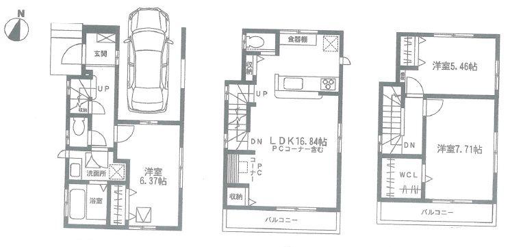 Floor plan. 29,070,000 yen, 3LDK, Land area 62.91 sq m , Building area 102.08 sq m floor plan