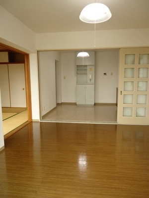 Living and room. In the open space free up door