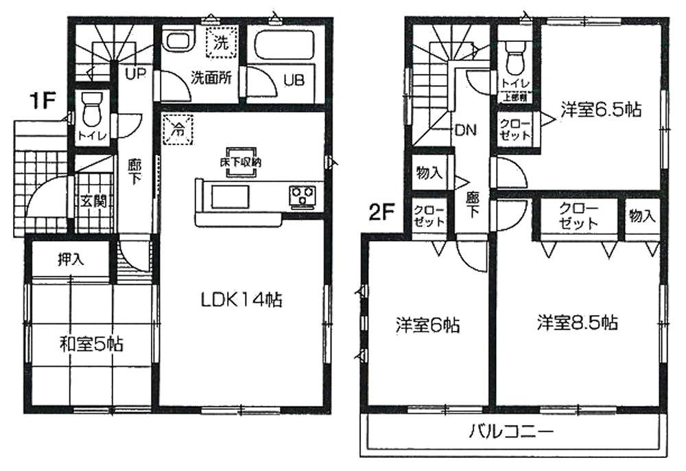 Floor plan. 32,800,000 yen, 4LDK, Land area 100.62 sq m , Building area 93.15 sq m
