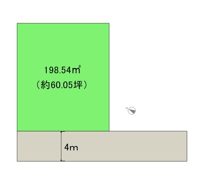Compartment figure. Land price 29,800,000 yen, Land area 255.54 sq m