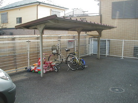 Other common areas. There are bicycle parking on site