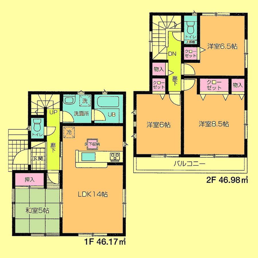 Floor plan. 32,800,000 yen, 4LDK, Land area 100.62 sq m , Building area 93.15 sq m located view in addition to this, It will be provided by the hope of design books, such as layout. 