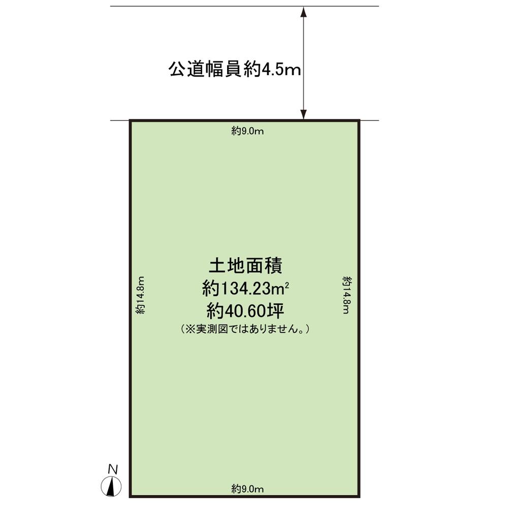 Compartment figure. Land price 39,800,000 yen, Land area 134.23 sq m