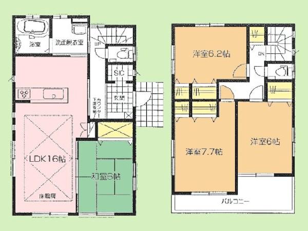 Floor plan. 52,800,000 yen, 4LDK, Land area 148.33 sq m , Building area 101.21 sq m is this floor plan ideal! It seems customers come a lot of. 