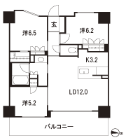 Floor: 3LDK + W, the occupied area: 70.15 sq m, Price: TBD