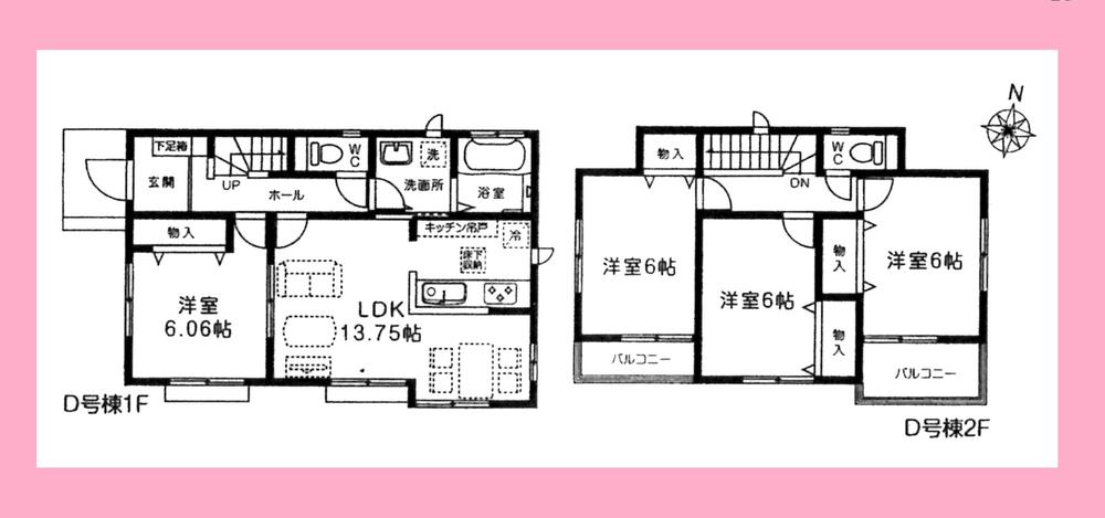 Floor plan. Price 31,800,000 yen, 4LDK, Land area 113.47 sq m , Building area 92.73 sq m