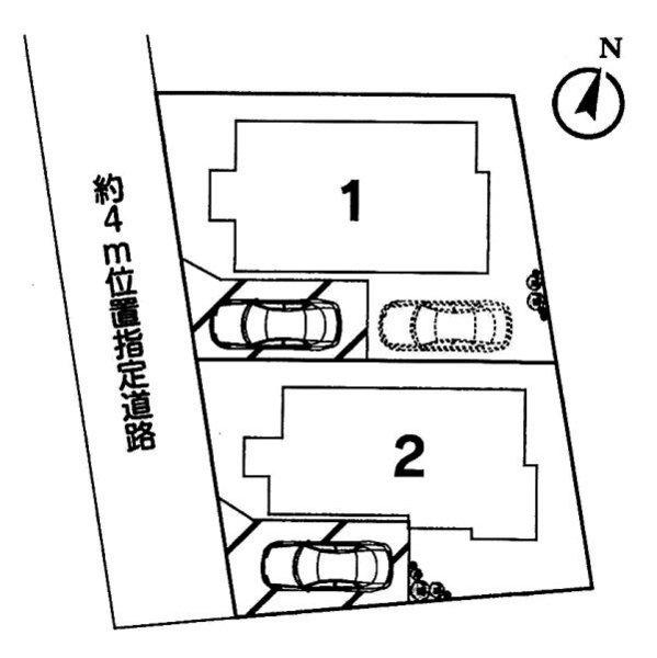 Compartment figure. 36,800,000 yen, 4LDK, Land area 91.4 sq m , Spacious grounds provided with a room with a building area of 86.74 sq m next door