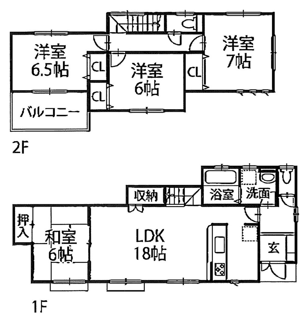 Floor plan. 49,800,000 yen, 4LDK, Land area 418.36 sq m , Building area 102.67 sq m