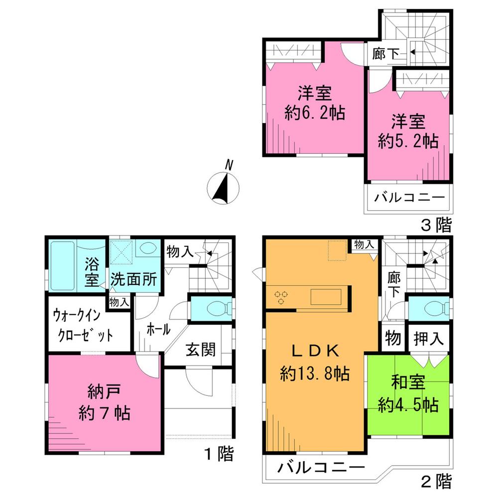 Floor plan. 37,800,000 yen, 3LDK + S (storeroom), Land area 109.07 sq m , Building area 102.25 sq m
