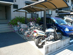 Other common areas. On-site bicycle parking lot