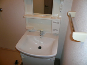 Washroom. Independent wash basin.