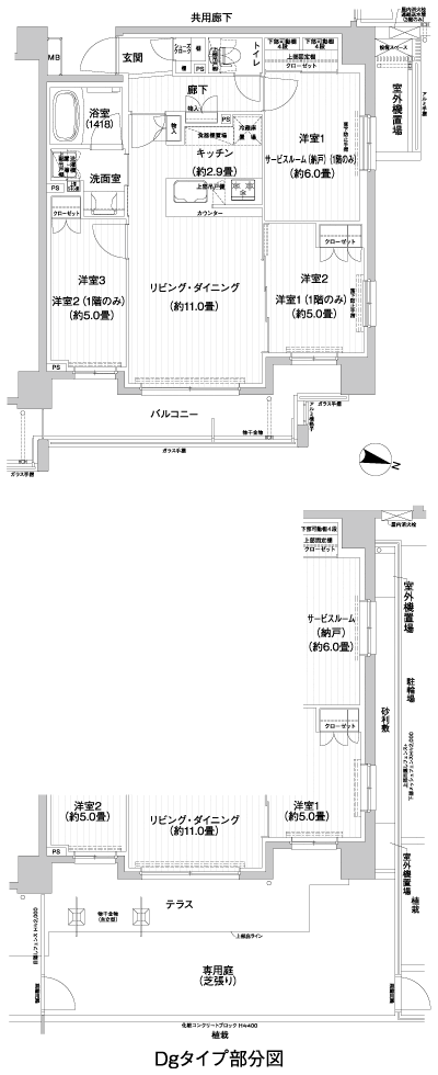 Floor: 2LDK + S, the occupied area: 67.15 sq m