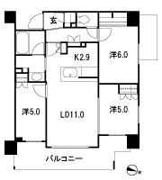 Floor: 3LDK, occupied area: 67.15 sq m