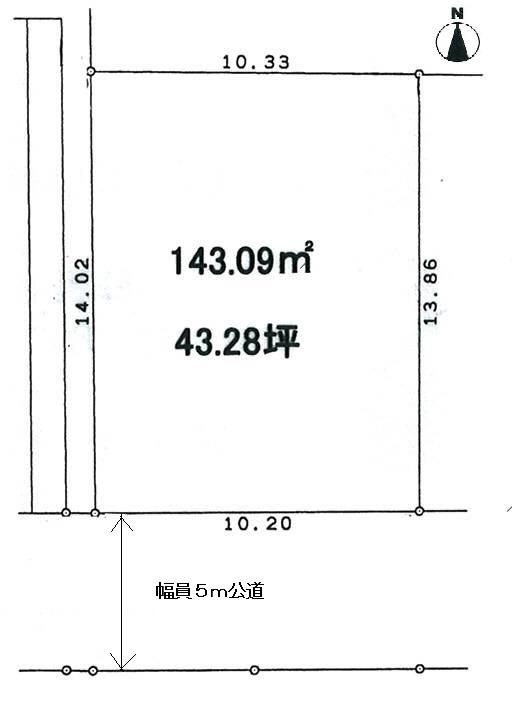 Compartment figure. Land price 47,300,000 yen, Land area 143.09 sq m