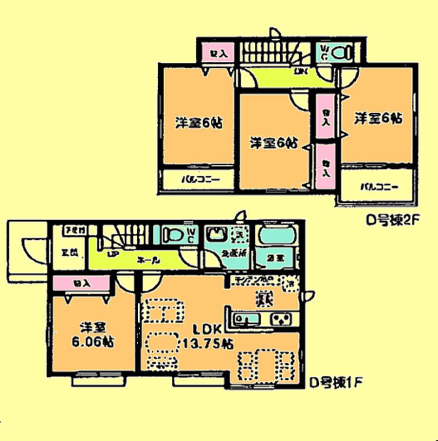 Floor plan. 31,800,000 yen, 4LDK, Land area 113.47 sq m , Building area 92.73 sq m located view in addition to this, It will be provided by the hope of design books, such as layout. 