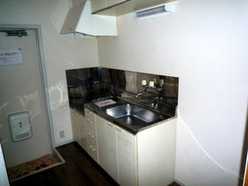 Kitchen. Two-burner gas stove can be installed kitchen