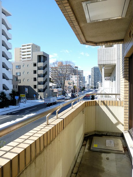 View. View from the second floor balcony ・  ・  ・ New downtown building Street views