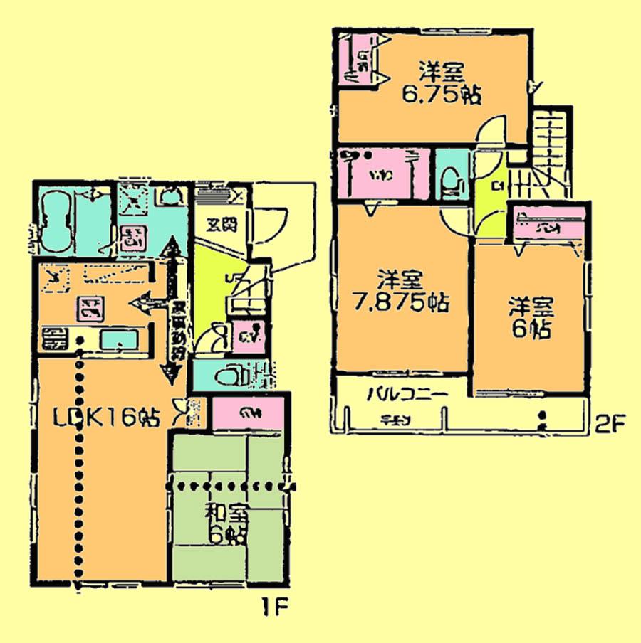 Floor plan. 35,900,000 yen, 4LDK, Land area 100.09 sq m , Building area 99.57 sq m located view in addition to this, It will be provided by the hope of design books, such as layout. 