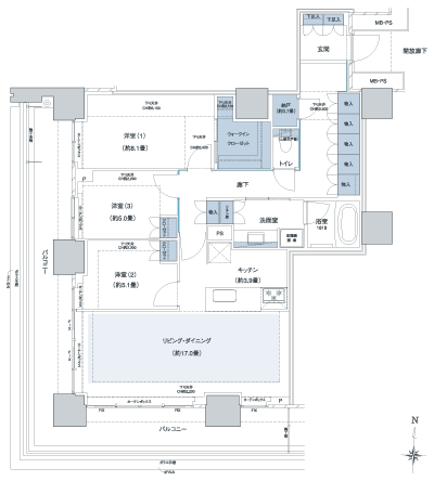 Floor: 3LDK + N + WIC, the occupied area: 100.29 sq m, Price: 65,930,000 yen, now on sale