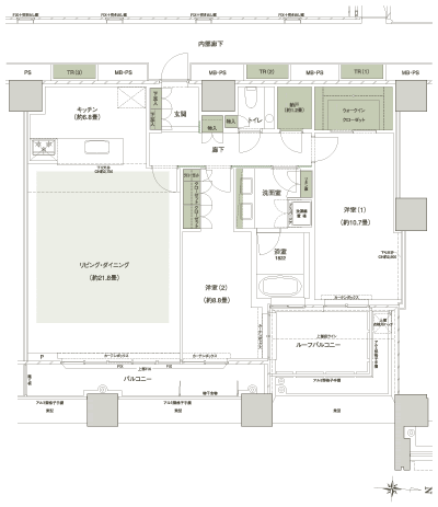 Floor: 2LDK + N + WIC, the occupied area: 113.7 sq m, Price: 95,500,000 yen, now on sale